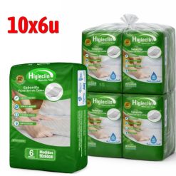 Sabanillas Higieclin de 60×90 cm Manga con 10 paquetes