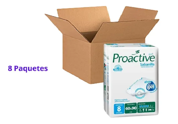 Sabanillas Protectoras Proactive de 60×90 cm Caja con 8 Paquetes - Imagen 2